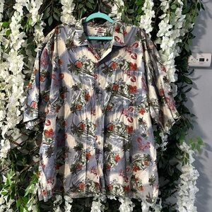 Columbia Tropical Print Button-Up Shirt